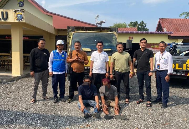 Polsek Siak Hulu Tangkap 2 Pelaku Pencurian Kabel PLN, 5 Masuk DPO