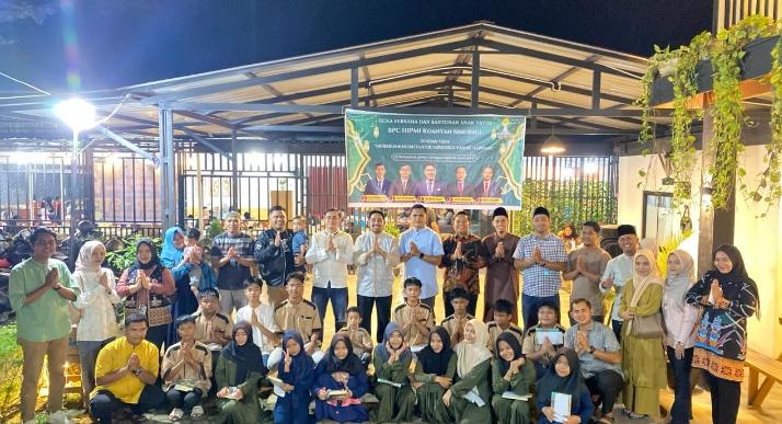Peduli Sesama, BPC HIPMI Kuansing Bukber dan Berbagi ke Anak Yatim
