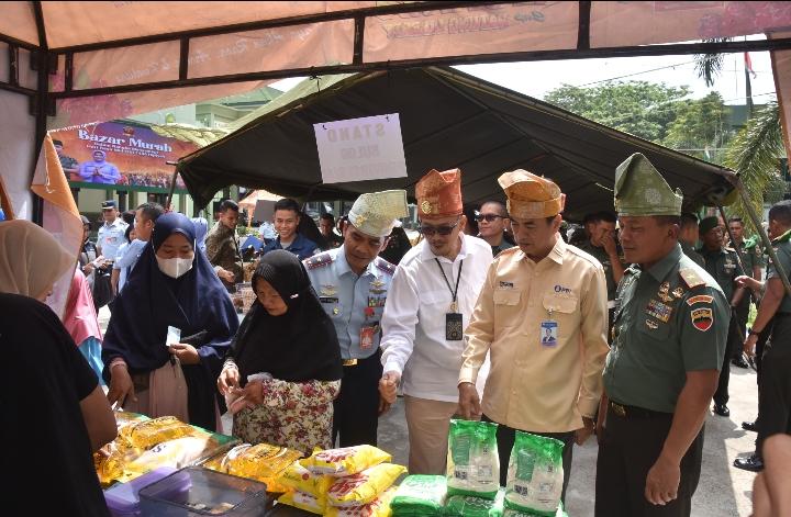 Korem 031/WB Gelar Bazar Ramadhan Murah Untuk Kebutuhan Masyarakat