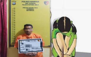 Polsek Tapung Tangkap Pelaku Pencabulan Anak Dibawah Umur 