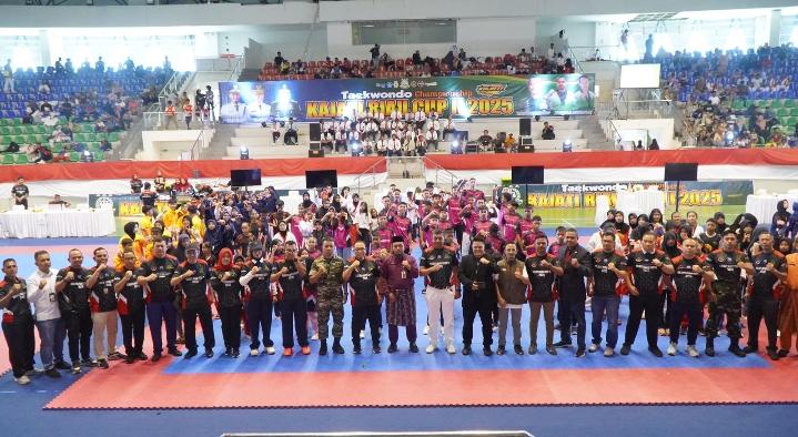 Turnamen Taekwondo Kajati Riau Cup II Tahun 2025 Resmi Dibuka