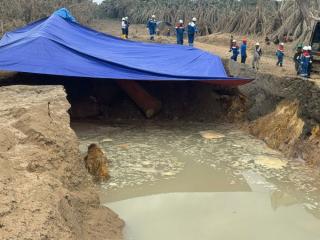 Dampak Ledakan Pipa PT TGI di Desa Tani Makmur, Lima Rumah Warga Rusak